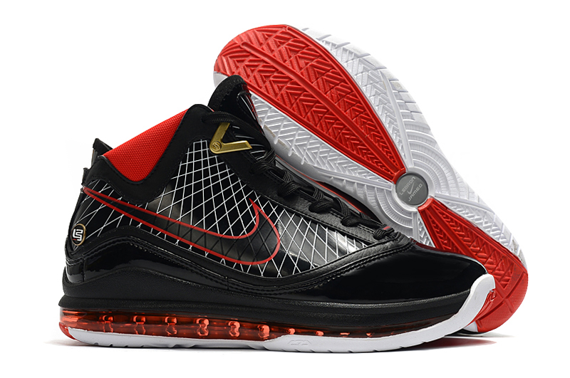 2020 Nike Lebron James VII Black Red White Shoes